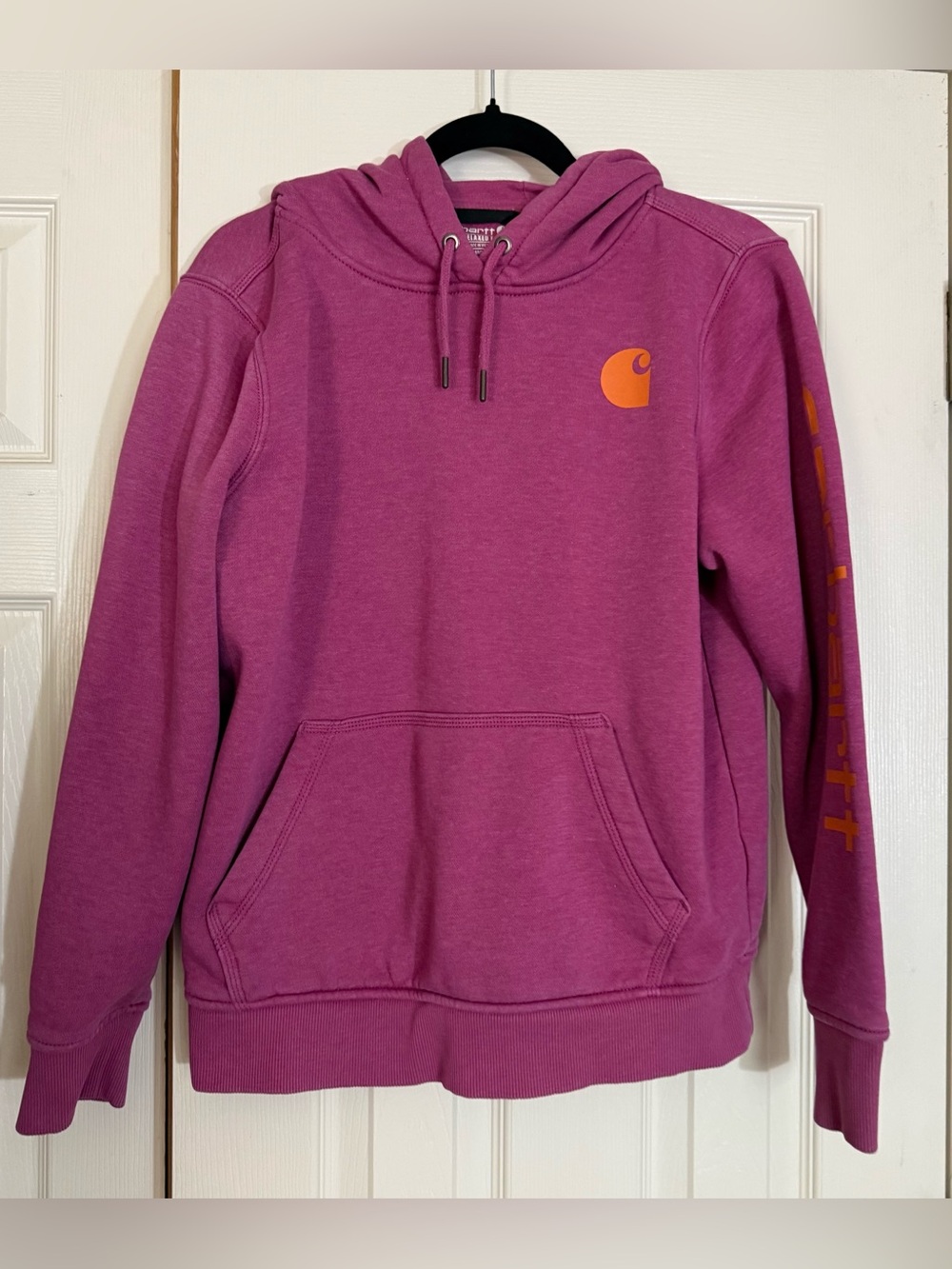 Carhartt Relaxed Fit Purple Logo Hoodie Women’s Medium